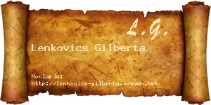 Lenkovics Gilberta névjegykártya